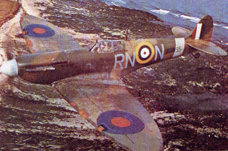 Supermarine Spitfire of the 72nd Squadron